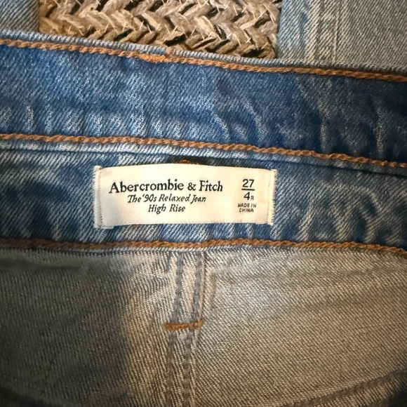 Abercrombie & Fitch Blue High Rise Jeans - Picture 4 of 5